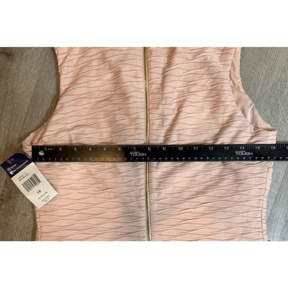 Nwt Women’s Chaps Drew Blush Color Dress - Picture 5 of 5